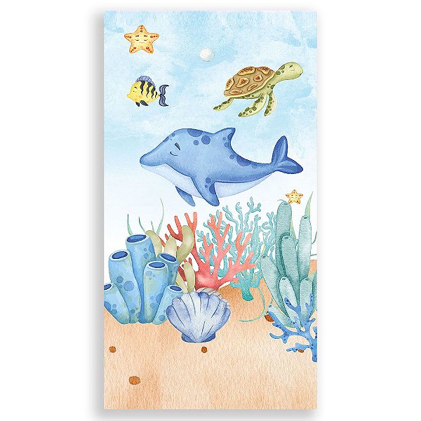 Faixa Lateral - Fundo do Mar - Sublimado 3D