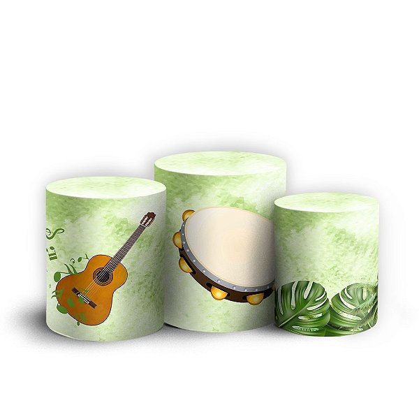 Trio Cilindro - Pagodin - Sublimado 3D + Elástico