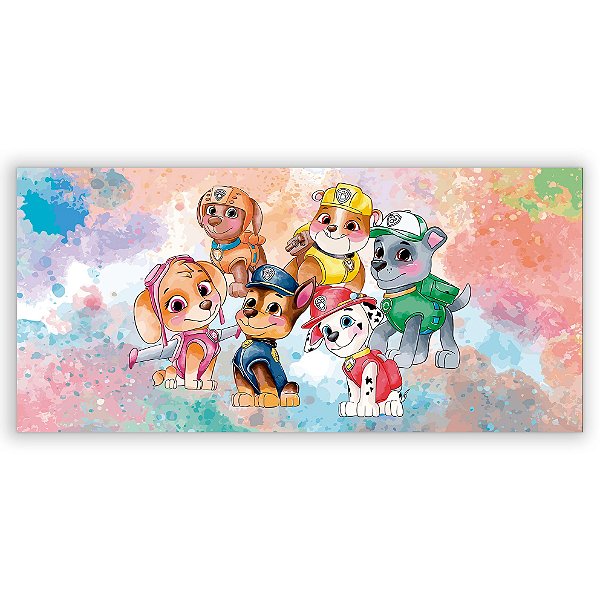 Painel Retangular - Patrulha Canina - Sublimado 3D