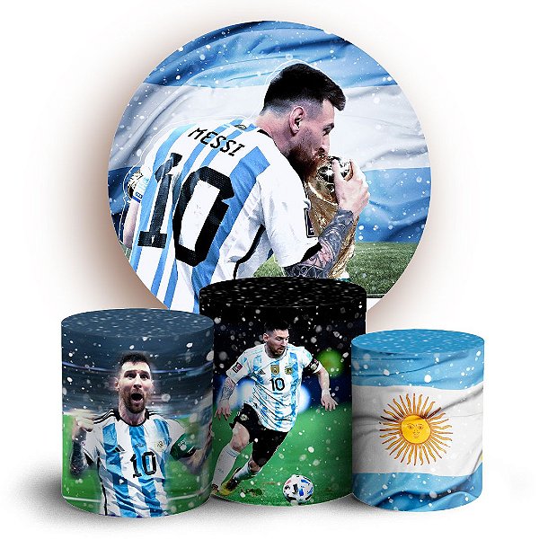 KIT Redondo e Trio - Messi - Sublimado 3D