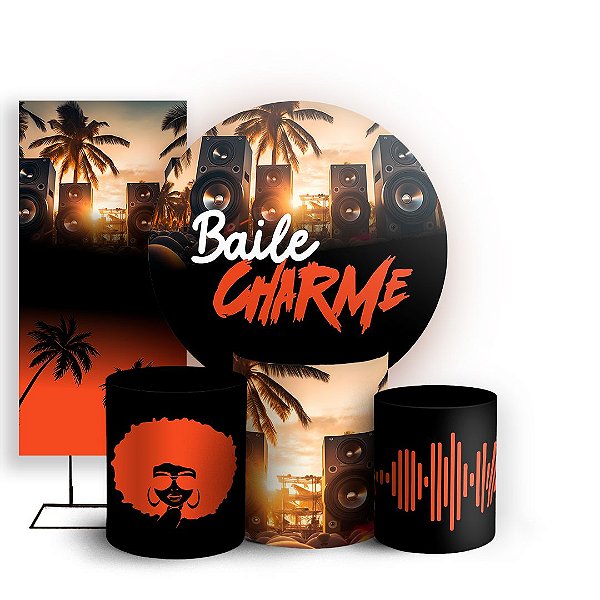 KIT Redondo Trio e Faixa - Baile Charme - Sublimado 3D