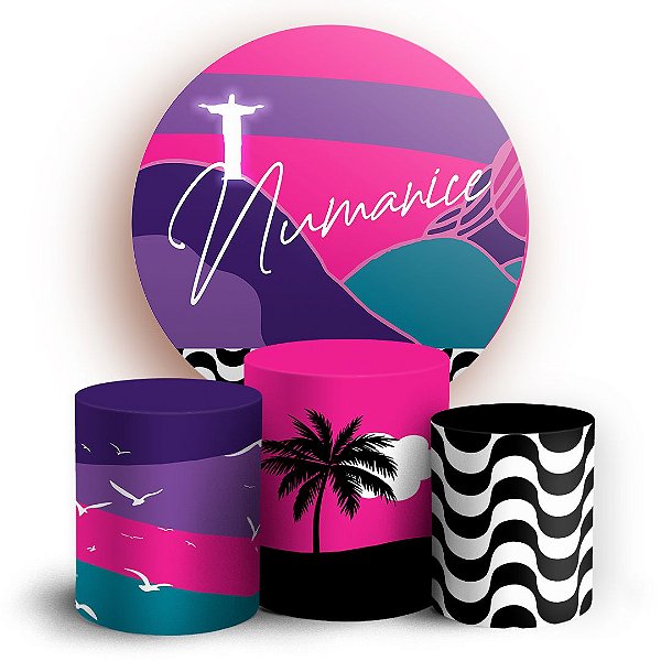 KIT Redondo e Trio - Tardezinha Numanice - Sublimado 3D