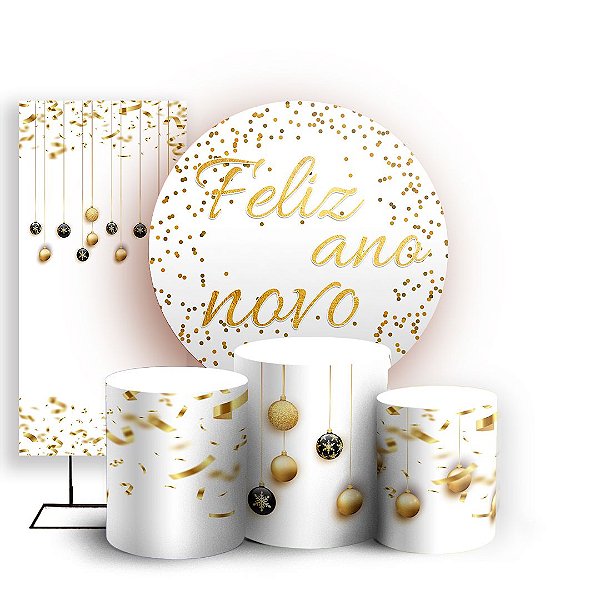 KIT Redondo Trio e Faixa - Ano Novo - Sublimado 3D