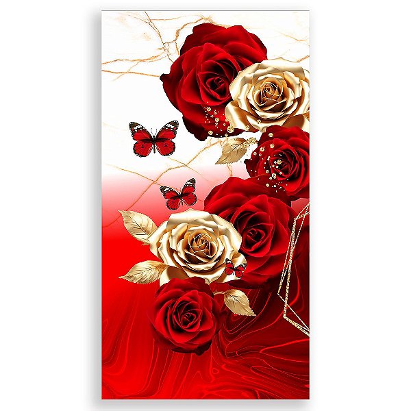 Faixa Lateral - Borboleta Floral - Sublimado 3D