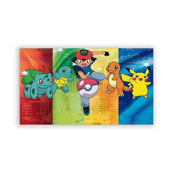 Painel Retangular - Pokemon - Sublimado 3D