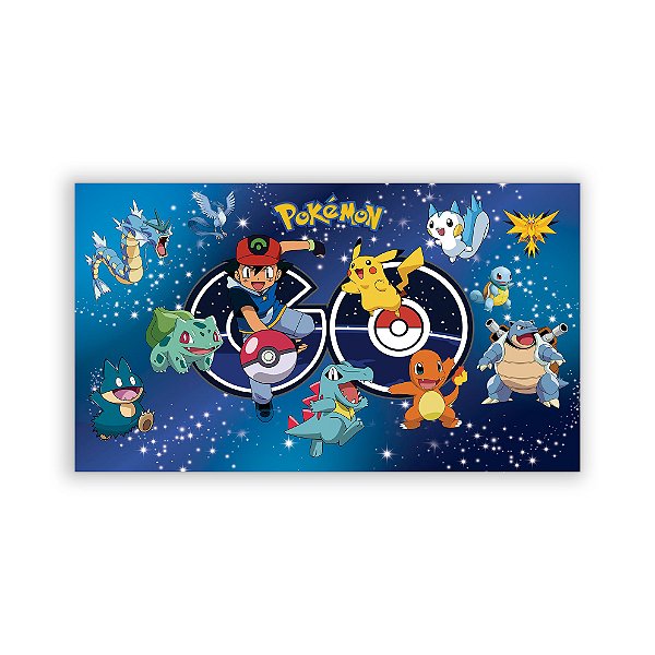 Painel Retangular - Pokemon - Sublimado 3D