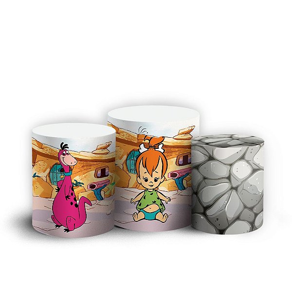 Trio Cilindro - Pedrita - Sublimado 3D + Elástico