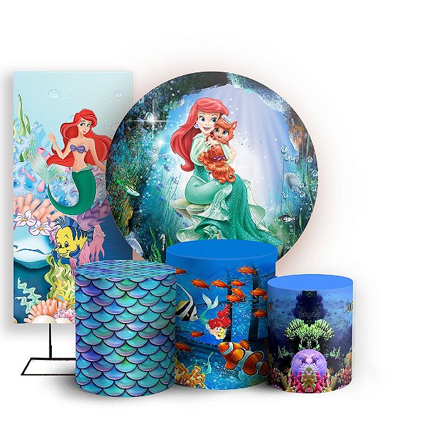 KIT Redondo Trio e Faixa - Ariel - Sublimado 3D