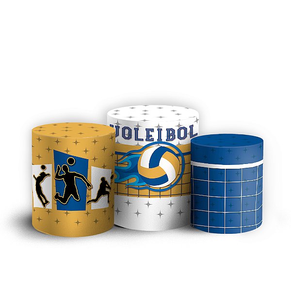 Trio Cilindro - Voleibol - Sublimado 3D + Elástico