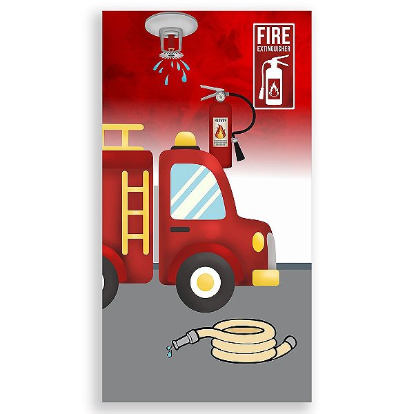 Faixa Lateral - Bombeiro Baby - Sublimado 3D