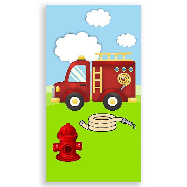 Faixa Lateral - Bombeiro Baby - Sublimado 3D