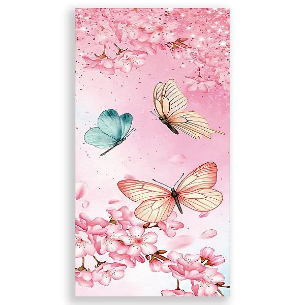 Faixa Lateral - Borboletas - Sublimado 3D