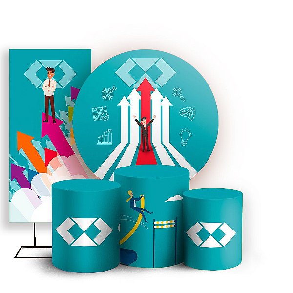 KIT Redondo Trio e Faixa - Administração - Sublimado 3D