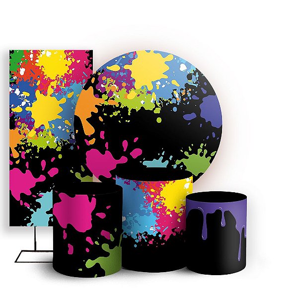 KIT Redondo Trio e Faixa - Slime - Sublimado 3D