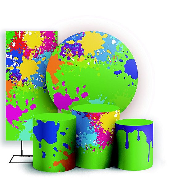 KIT Redondo Trio e Faixa - Slime - Sublimado 3D