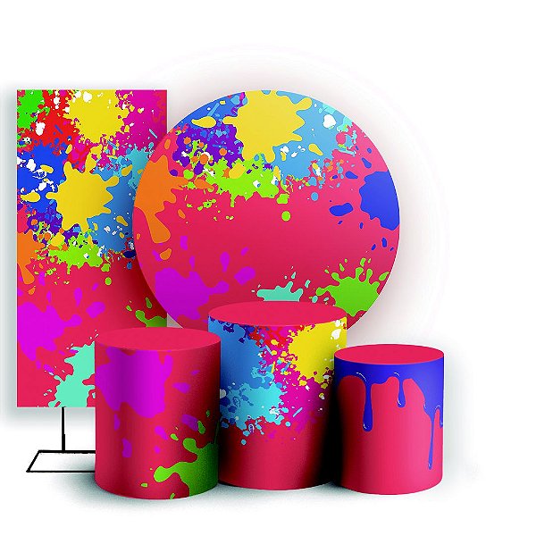 KIT Redondo Trio e Faixa - Slime - Sublimado 3D