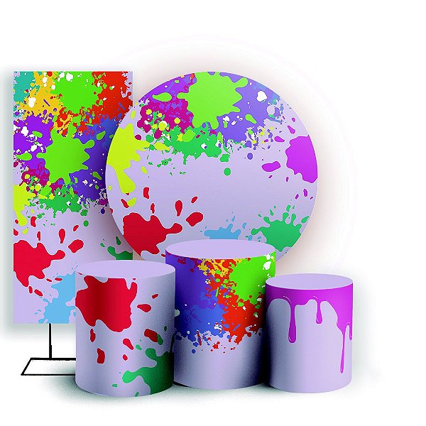 KIT Redondo Trio e Faixa - Slime - Sublimado 3D