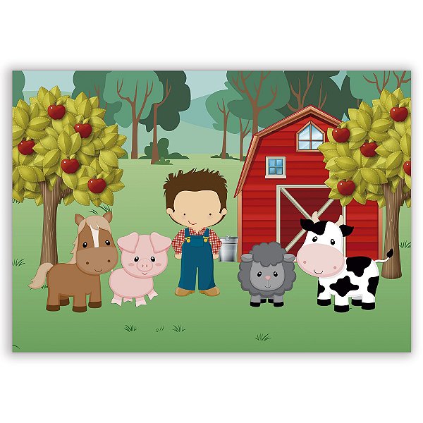 Painel Retangular - Fazenda - Sublimado 3D