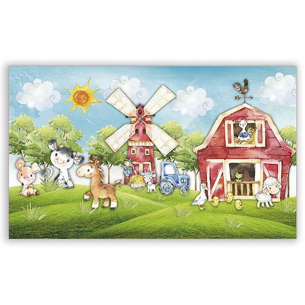 Painel Retangular - Fazenda - Sublimado 3D