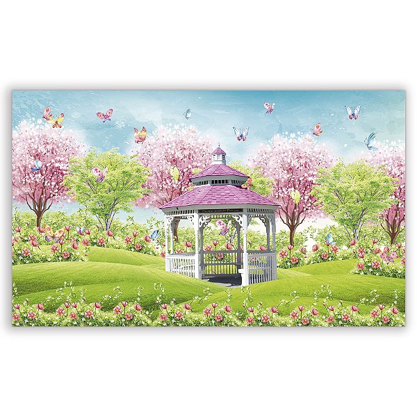 Painel Retangular - Jardim Encantado - Sublimado 3D