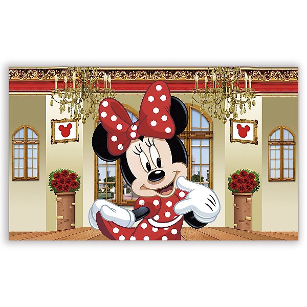 Painel Retangular - Minnie Realeza - Sublimado 3D
