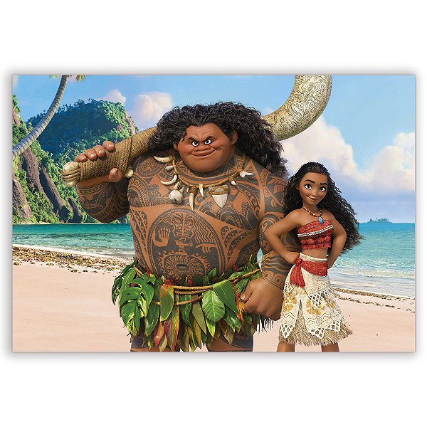 Painel Retangular - Moana - Sublimado 3D