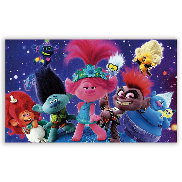 Painel Retangular - Trolls - Sublimado 3D