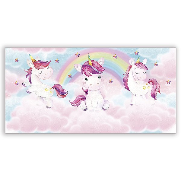 Painel Retangular - Unicornio - Sublimado 3D