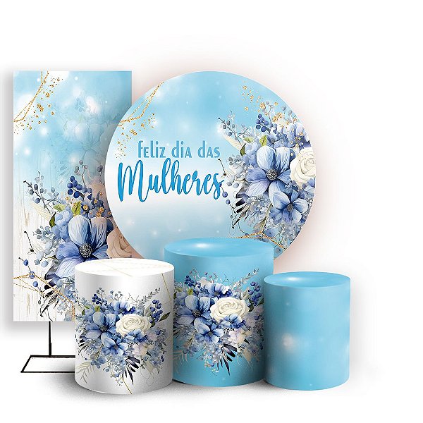 KIT Redondo Trio e Faixa - Dia das Mulheres - Sublimado 3D