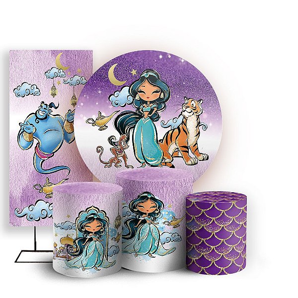 KIT Redondo Trio e Faixa - Jasmine - Sublimado 3D