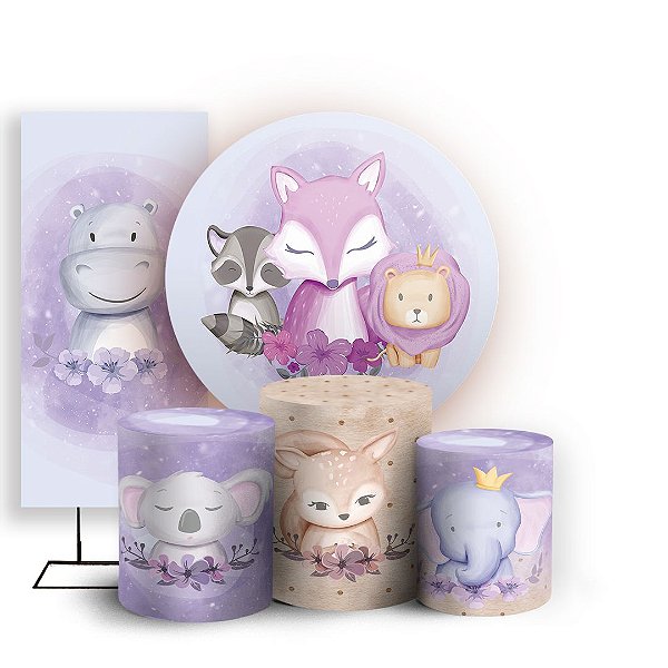 KIT Redondo Trio e Faixa - Safari - Sublimado 3D