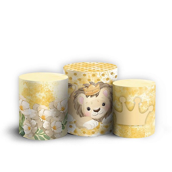 Trio Cilindro - Leaozinho - Sublimado 3D + Elástico