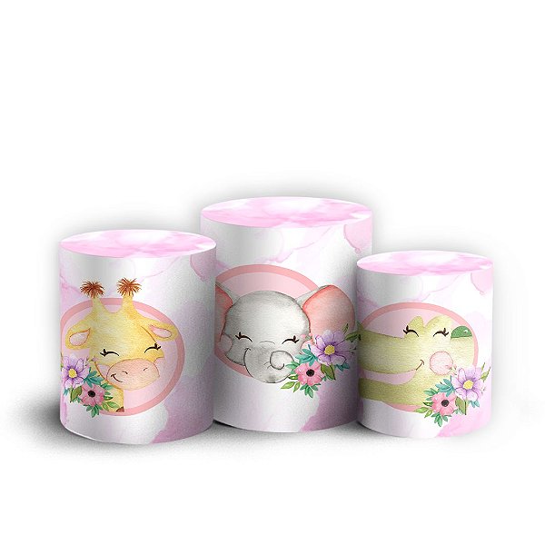 Trio Cilindro - Arca de Noe - Sublimado 3D + Elástico