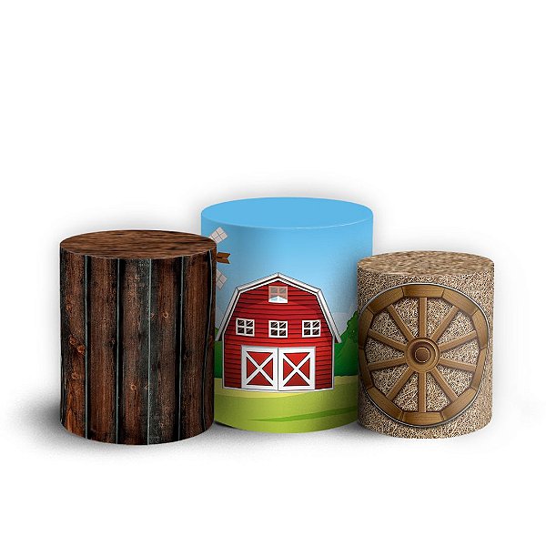 Trio Cilindro - Cocorico - Sublimado 3D + Elástico