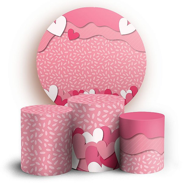 KIT Redondo e Trio - Dia das Maes - Sublimado 3D