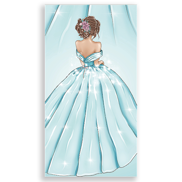 Faixa Lateral - 15 Anos Floral - Sublimado 3D