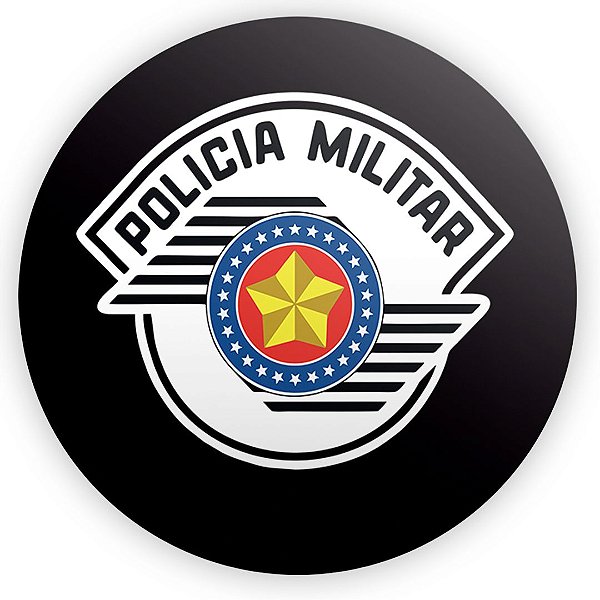 Painel Redondo - Policia Militar - Sublimado 3D