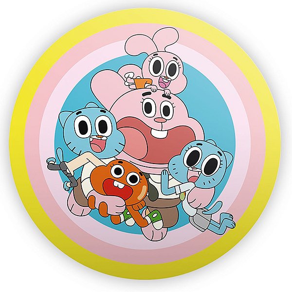 Painel Redondo - O Incrivel Mundo de Gumball - Sublimado 3D