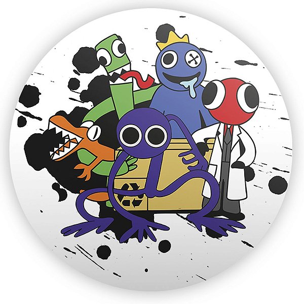 Painel Redondo - Rainbow Friends - Sublimado 3D