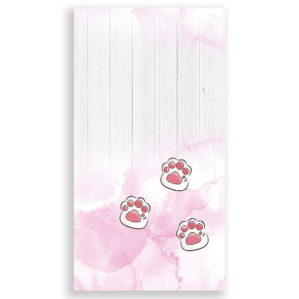 Faixa Lateral - Gato Rosa - Sublimado 3D