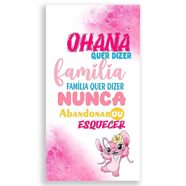 Faixa Lateral - Stitch Rosa - Sublimado 3D