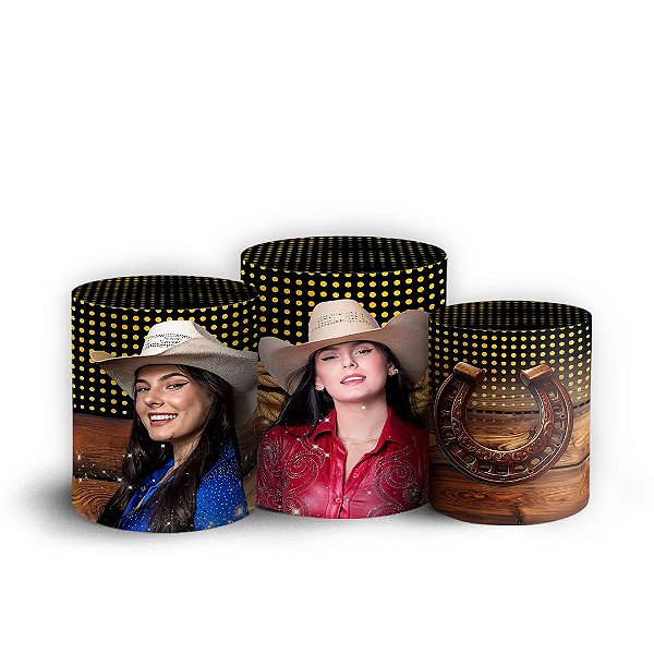 Trio Cilindro - Ana Castela - Sublimado 3D + Elástico