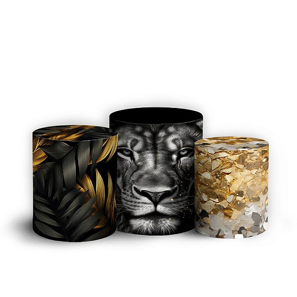 Trio Cilindro - Jesus Leao De Juda - Sublimado 3D + Elástico