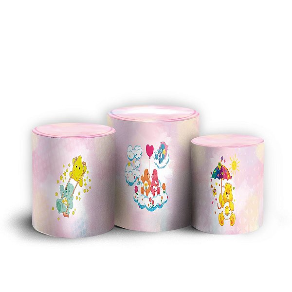 Trio Cilindro - Ursinhos Carinhosos Care Bears - Sublimado 3D + Elástico