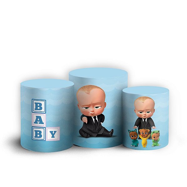 Trio Cilindro - Poderoso Chefinho - Sublimado 3D + Elástico