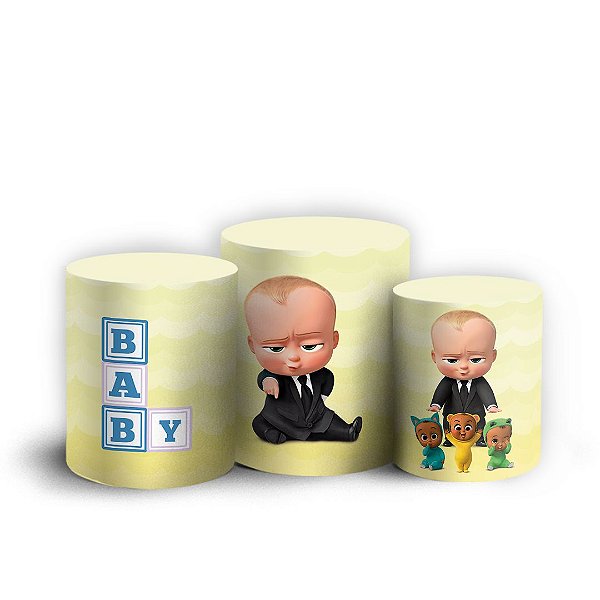 Trio Cilindro - Poderoso Chefinho - Sublimado 3D + Elástico