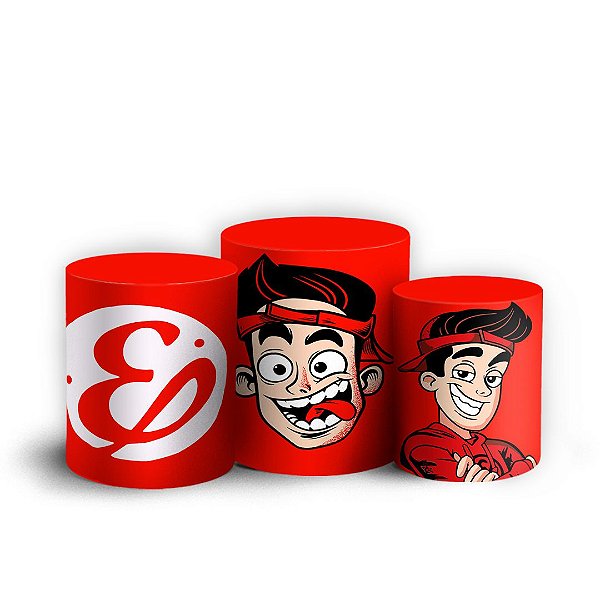 Trio Cilindro - Enaldinho - Sublimado 3D + Elástico