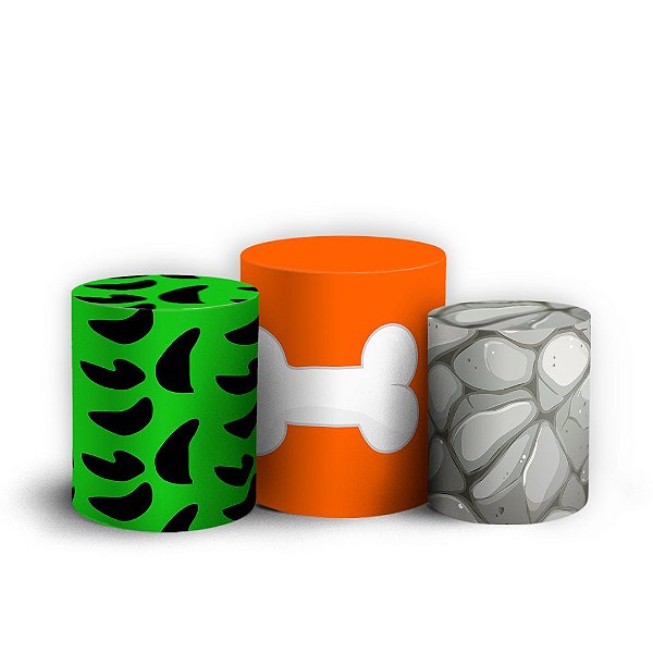 Trio Cilindro - Pedrita - Sublimado 3D + Elástico