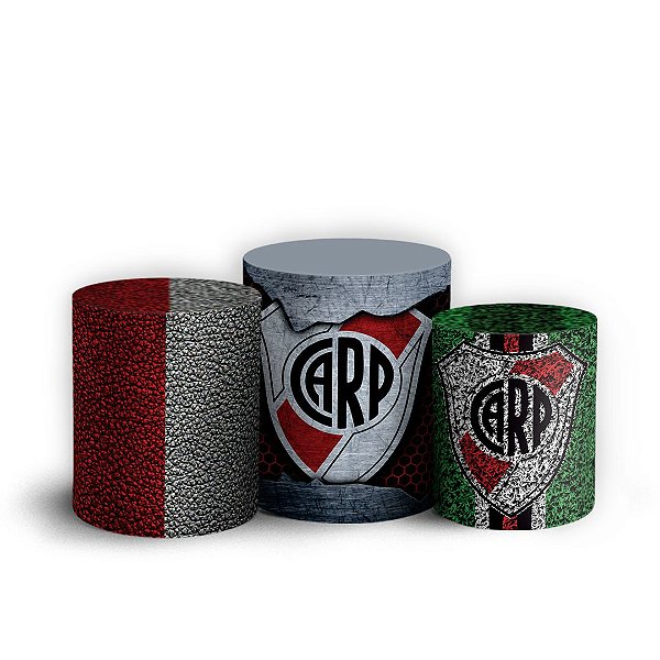 Trio Cilindro - River Plate Futebol - Sublimado 3D + Elástico