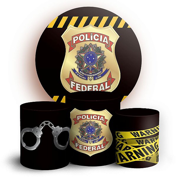 KIT Redondo e Trio - Policia Federal - Sublimado 3D